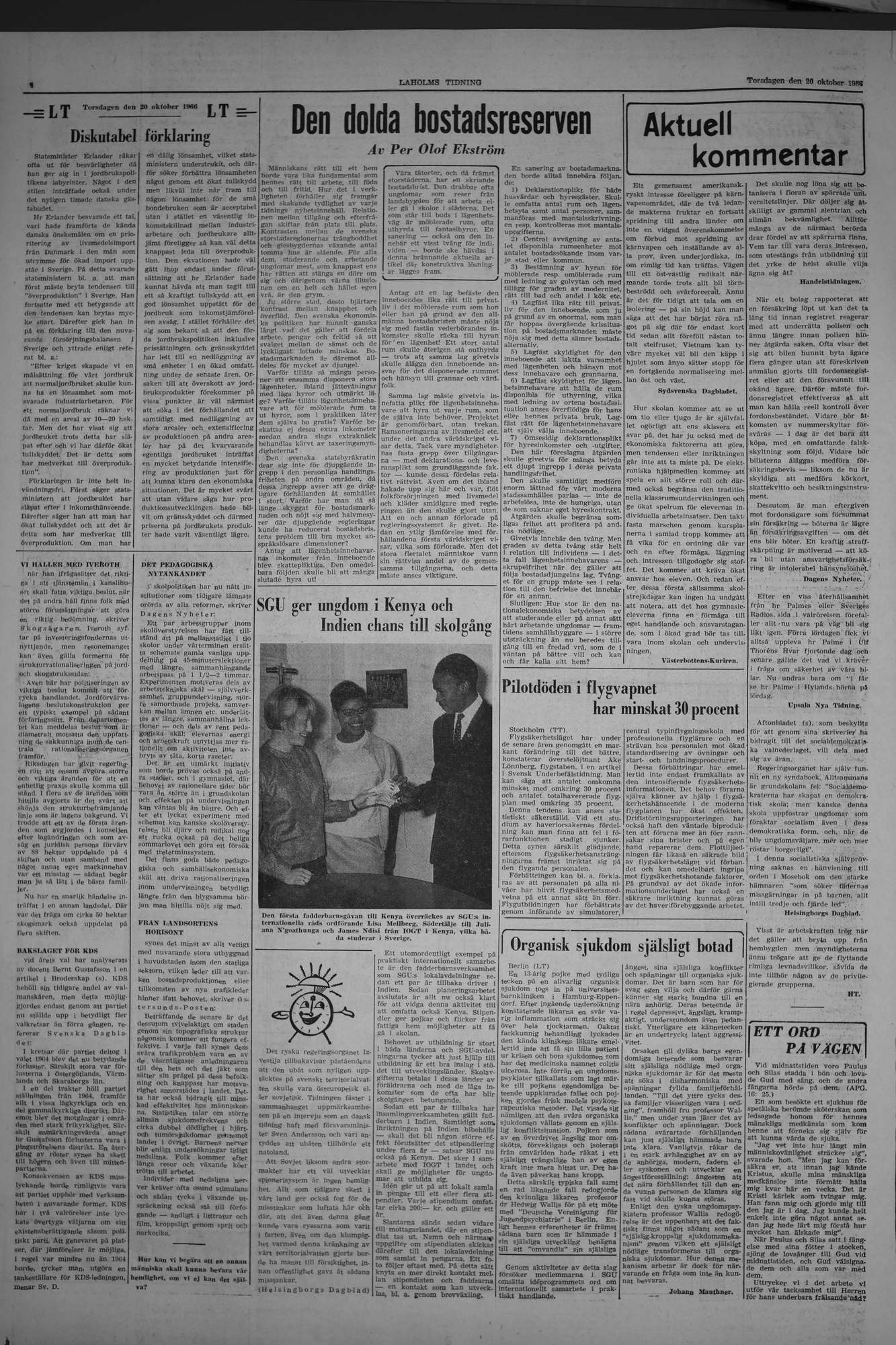 Laholms Tidning Torsdag 20 oktober 1966, sida 4