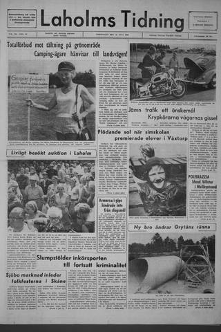 Förstasidan, Torsdag 21 juli 1966