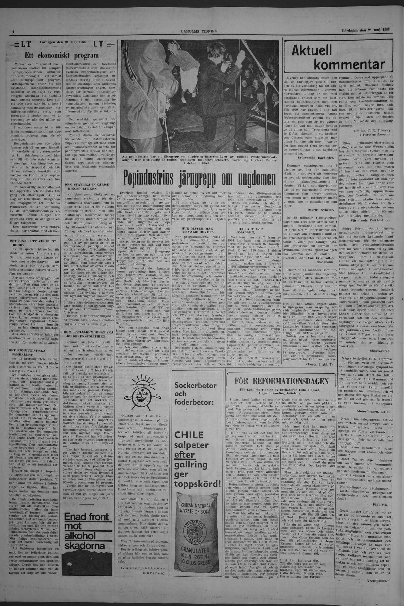 Laholms Tidning Lördag 21 maj 1966, sida 4