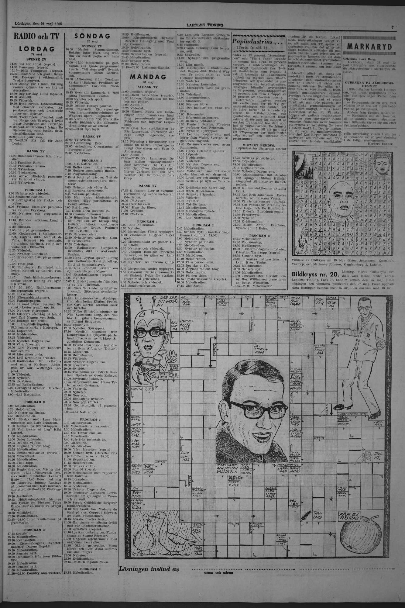 Laholms Tidning Lördag 21 maj 1966, sida 7