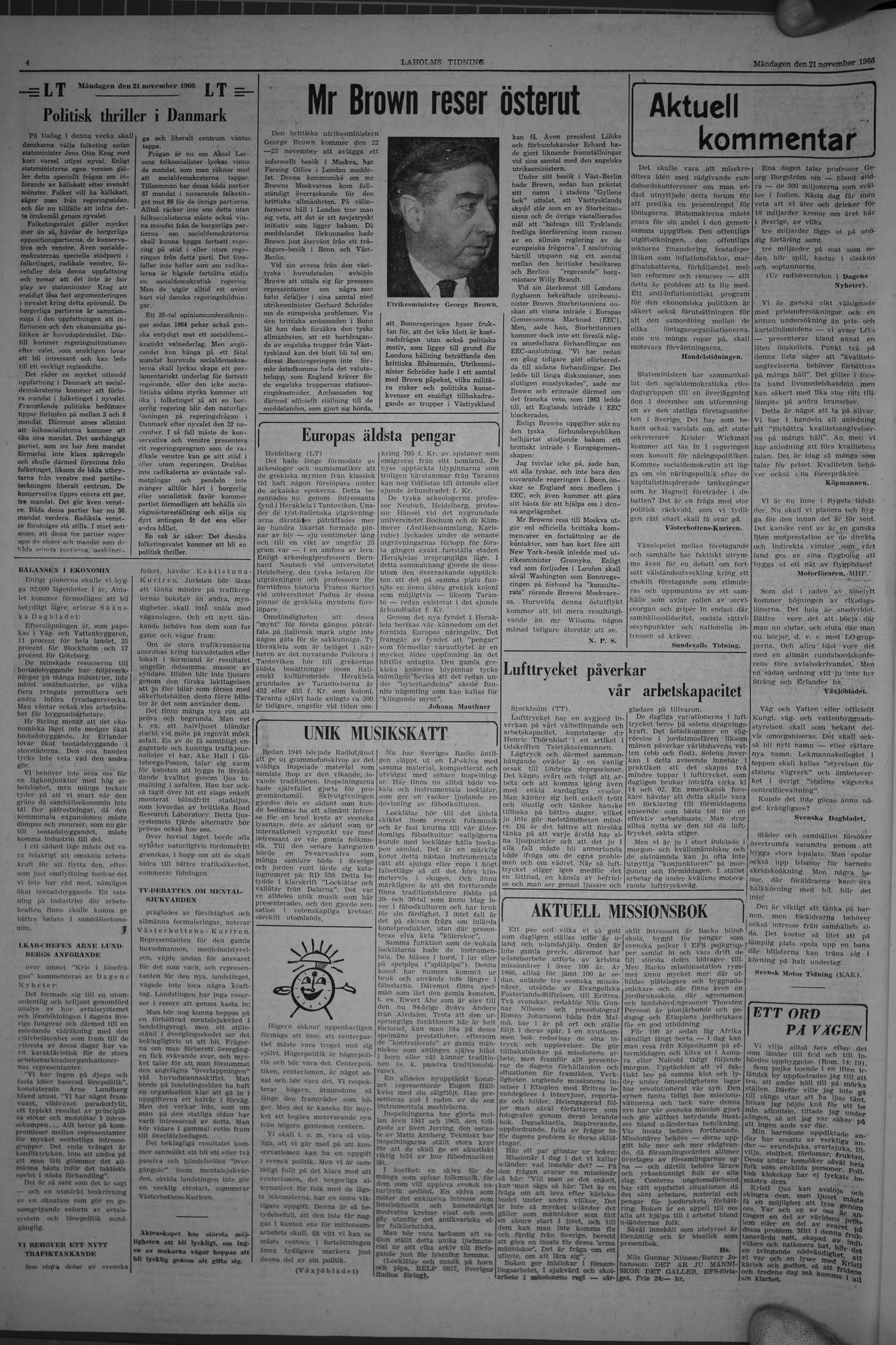 Laholms Tidning Måndag 21 november 1966, sida 4