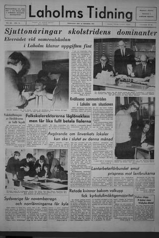 Förstasidan, Fredag 21 oktober 1966