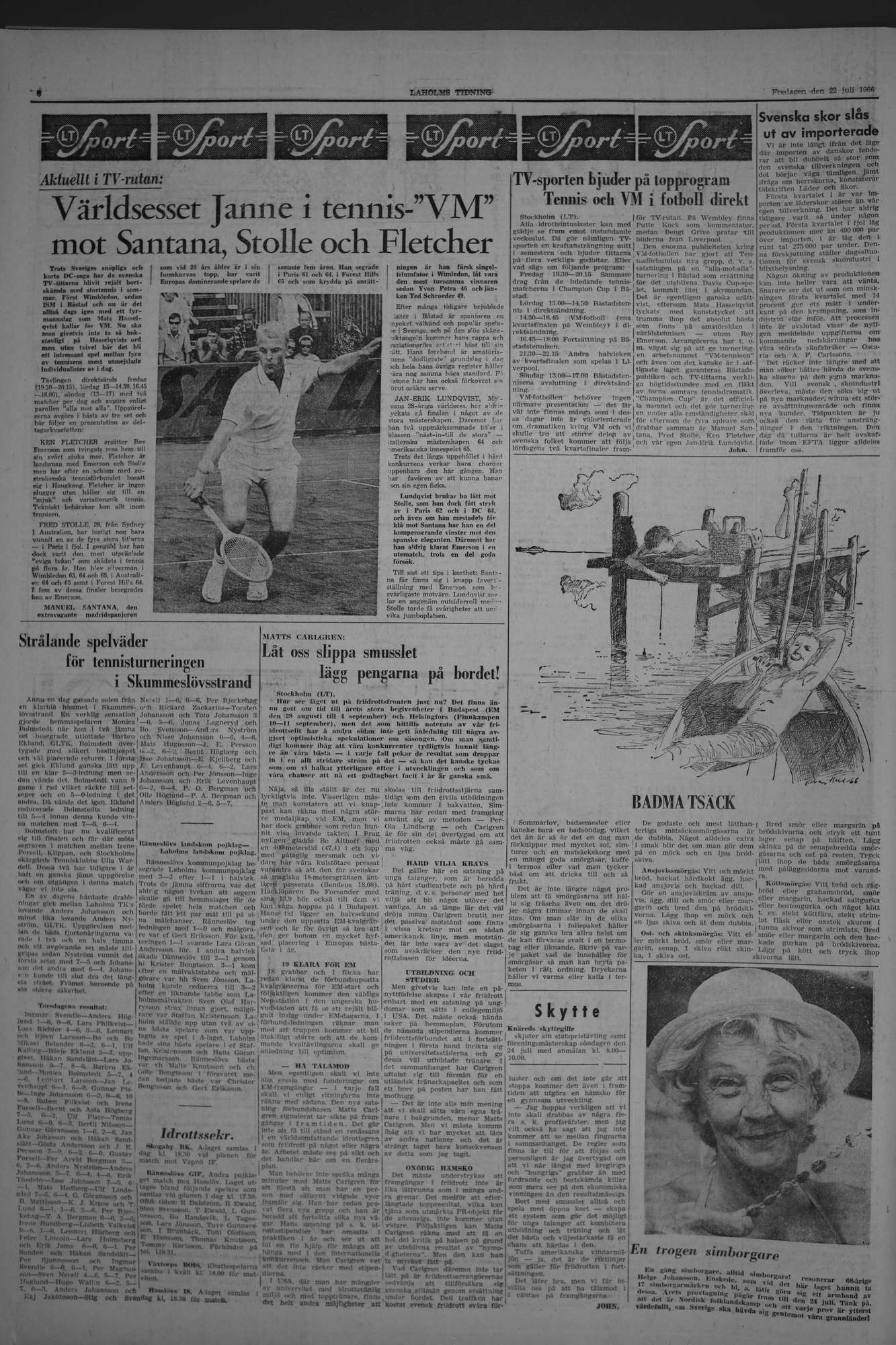Laholms Tidning Fredag 22 juli 1966, sida 6