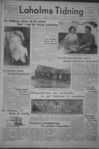Förstasidan, Tisdag 22 november 1966