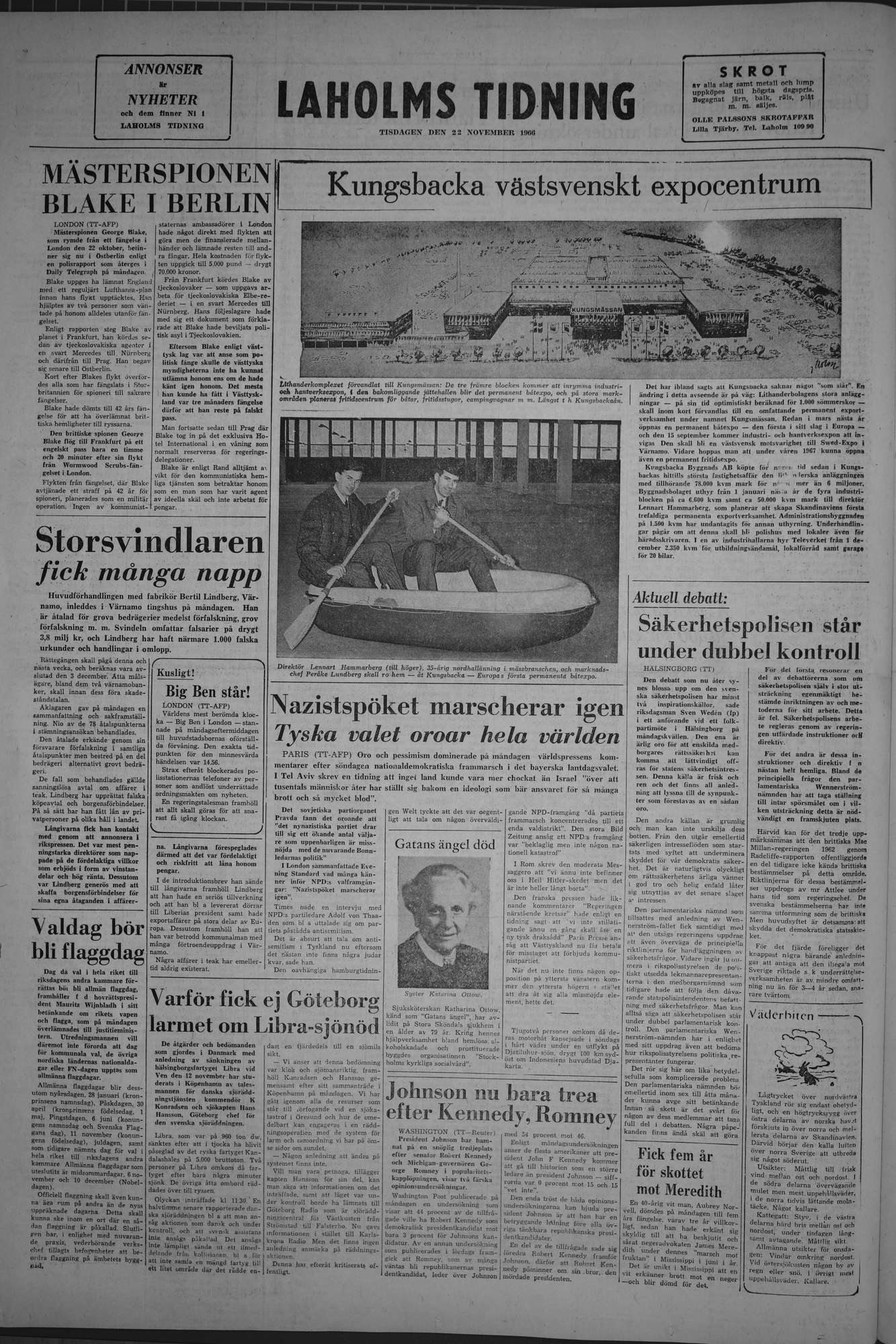 Laholms Tidning Tisdag 22 november 1966, sida 8