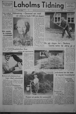 Förstasidan, Tisdag 23 augusti 1966