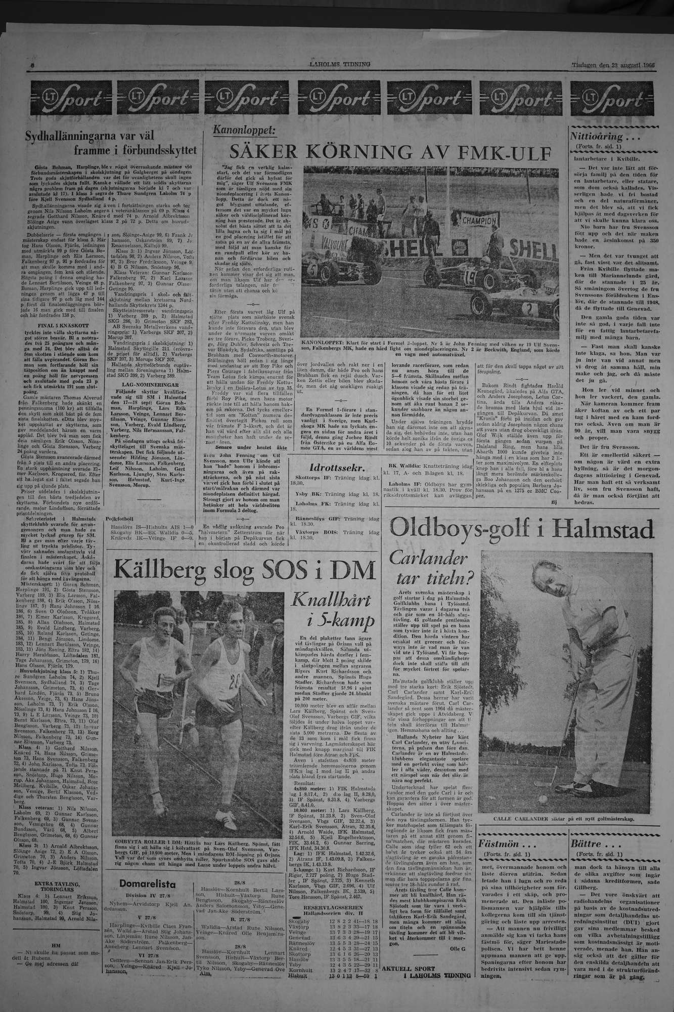 Laholms Tidning Tisdag 23 augusti 1966, sida 6