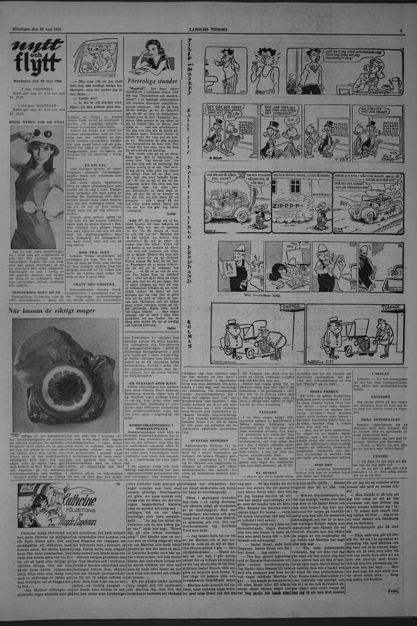 Laholms Tidning Måndag 23 maj 1966, sida 5