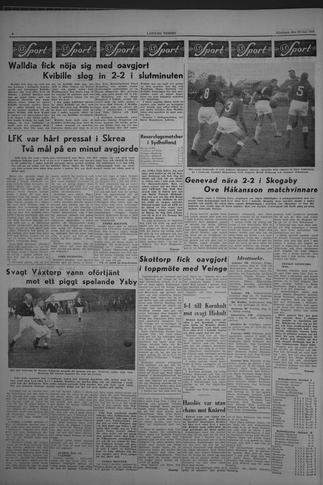 Laholms Tidning Måndag 23 maj 1966, sida 6