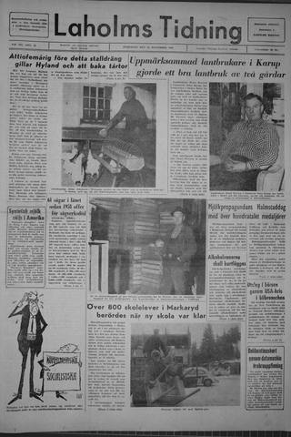Förstasidan, Onsdag 23 november 1966