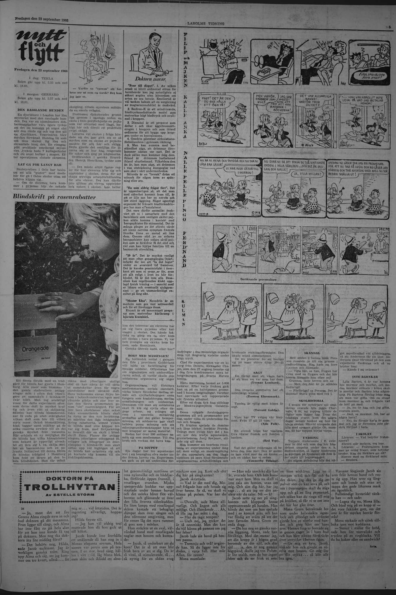 Laholms Tidning Fredag 23 september 1966, sida 5