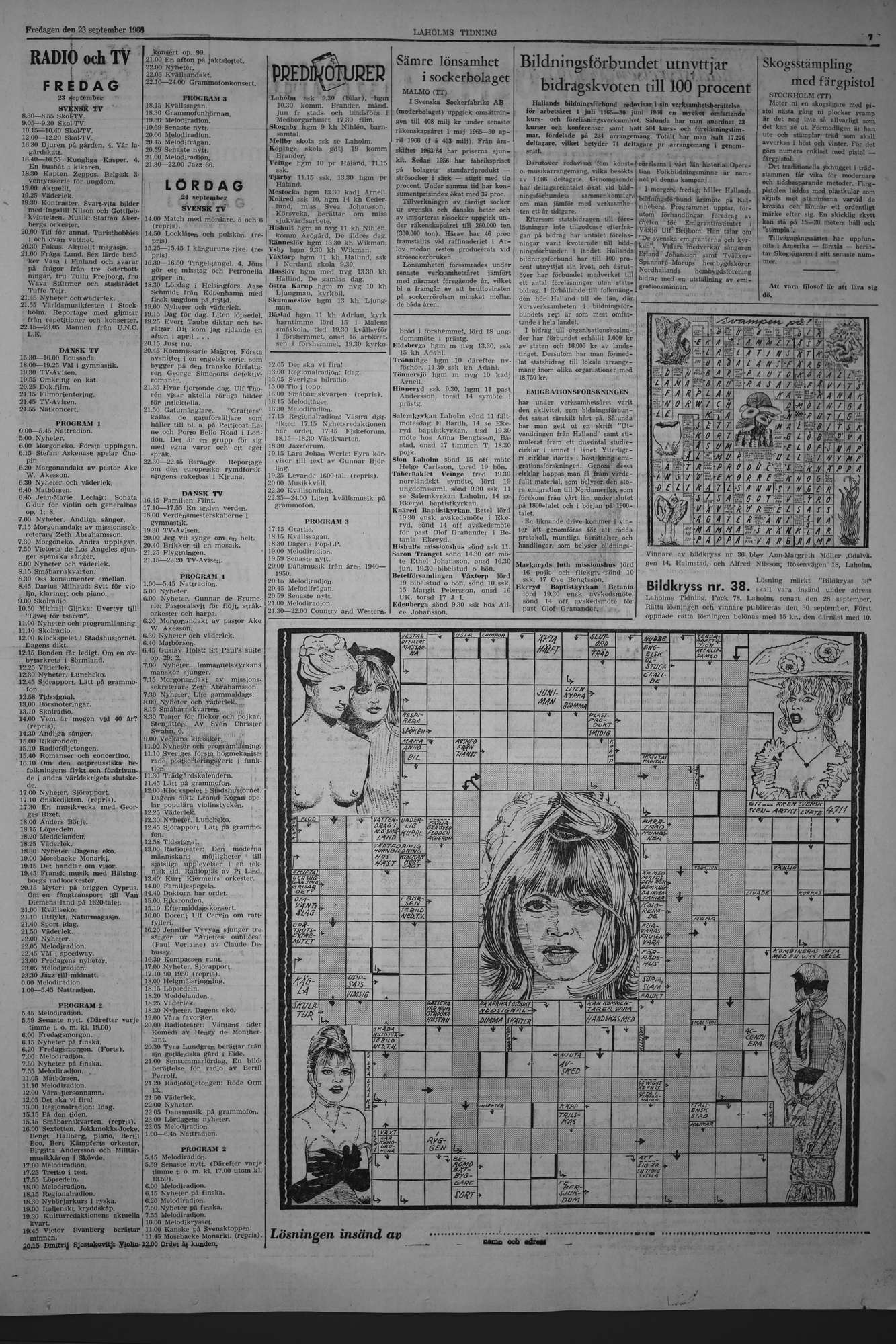 Laholms Tidning Fredag 23 september 1966, sida 7