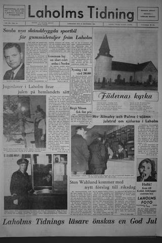 Förstasidan, Lördag 24 december 1966