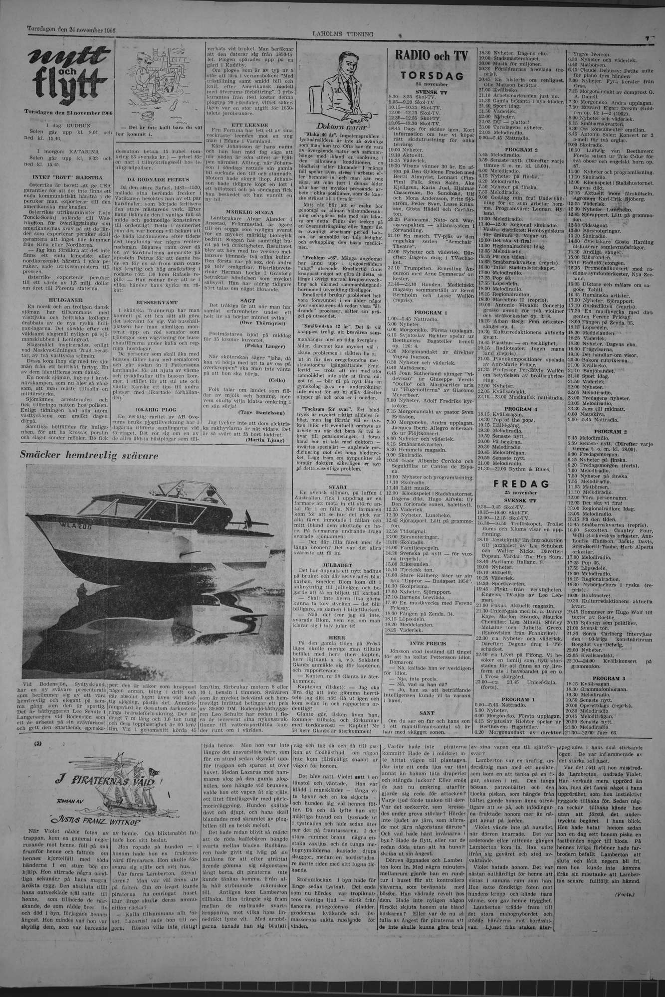 Laholms Tidning Torsdag 24 november 1966, sida 7