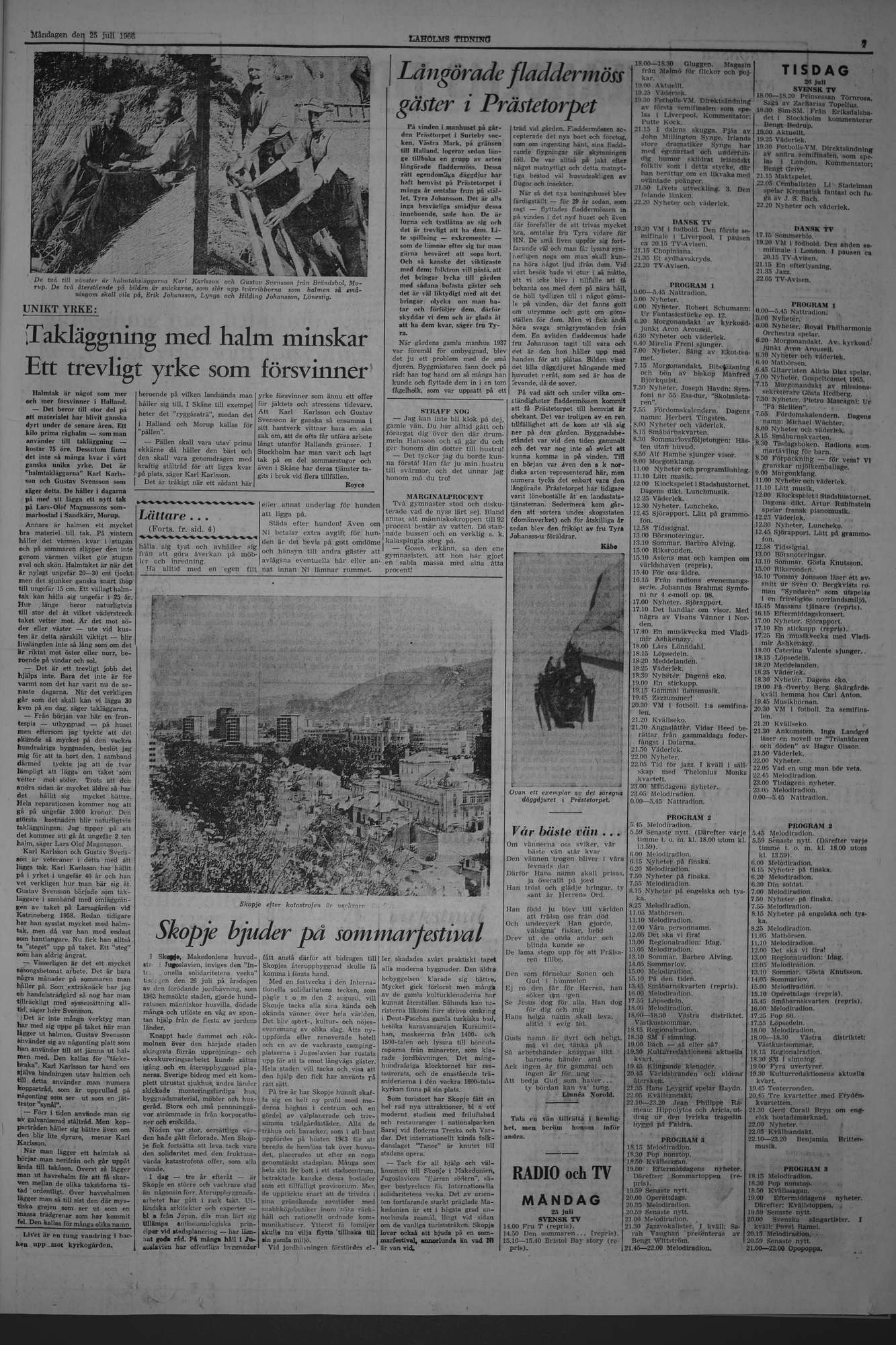 Laholms Tidning Måndag 25 juli 1966, sida 7