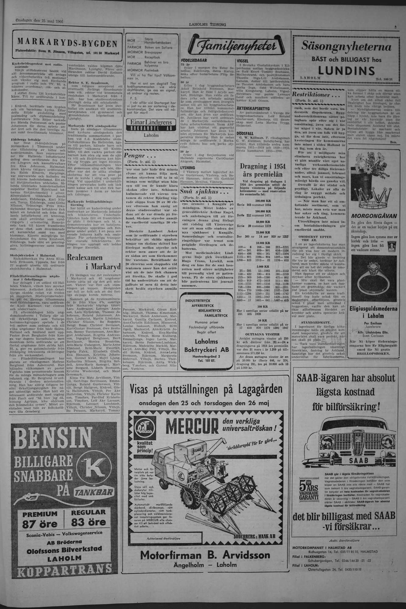 Laholms Tidning Onsdag 25 maj 1966, sida 3