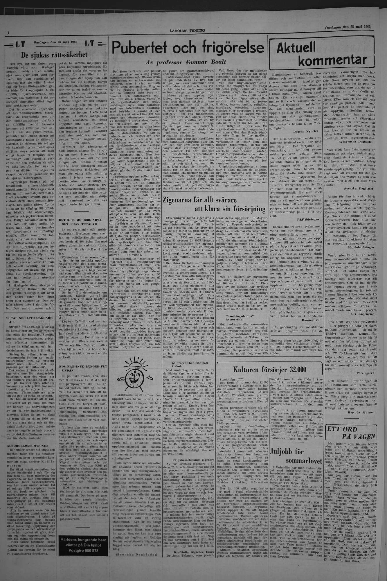 Laholms Tidning Onsdag 25 maj 1966, sida 4