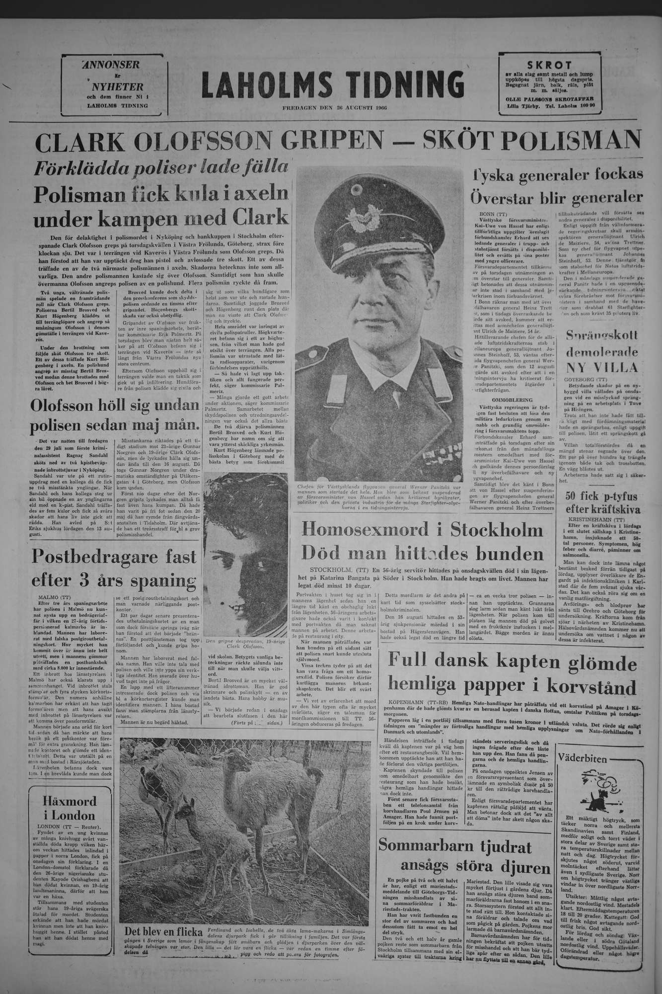 Laholms Tidning Fredag 26 augusti 1966, sida 8