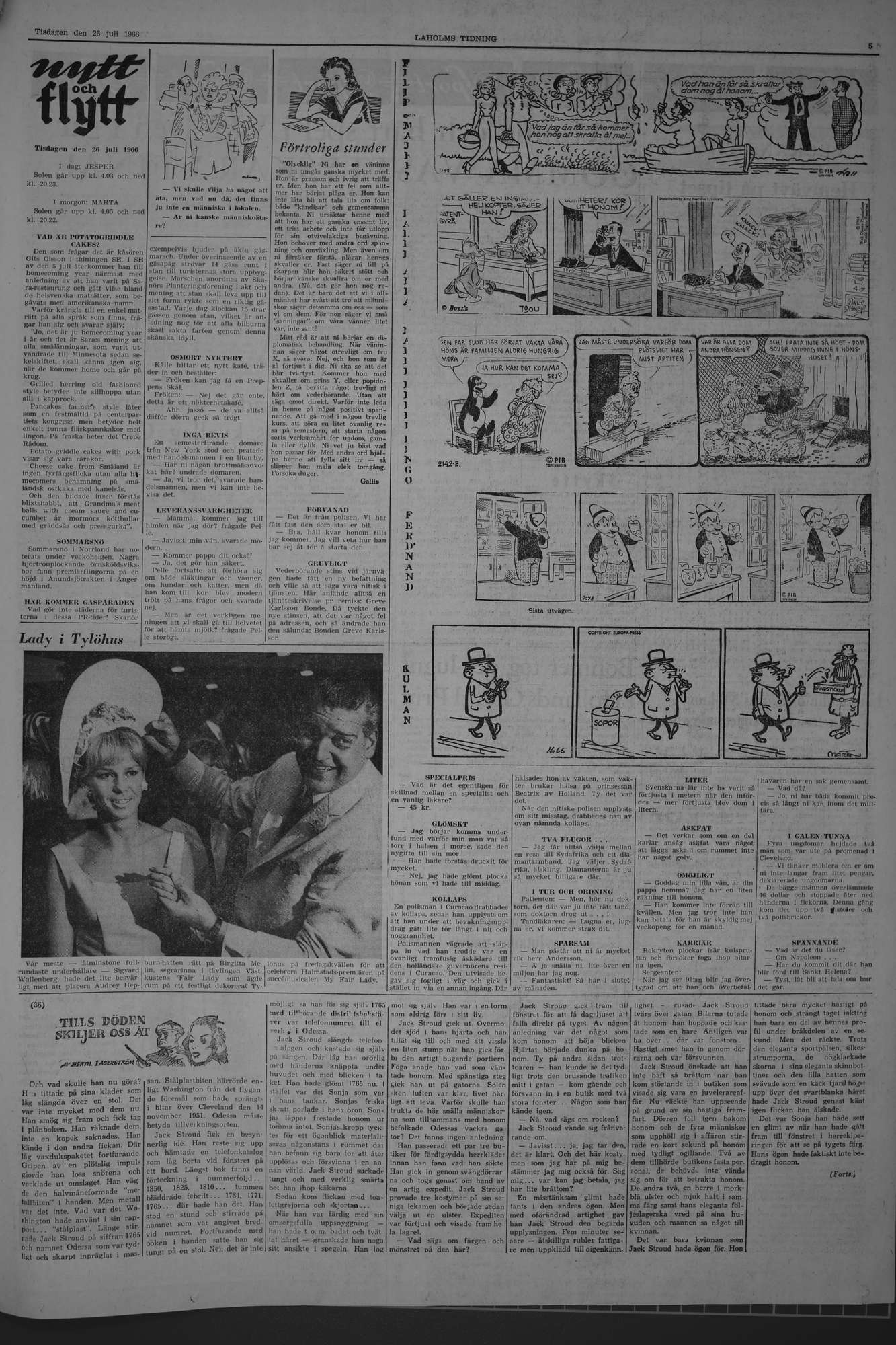Laholms Tidning Tisdag 26 juli 1966, sida 5