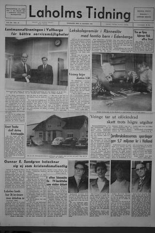 Förstasidan, Onsdag 26 oktober 1966