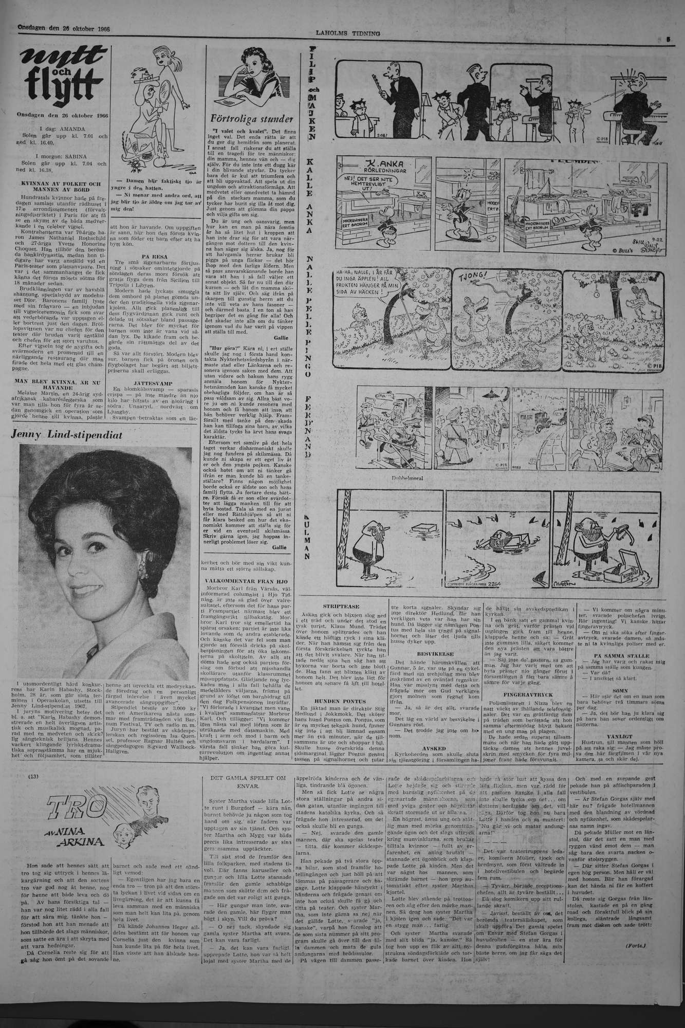 Laholms Tidning Onsdag 26 oktober 1966, sida 5