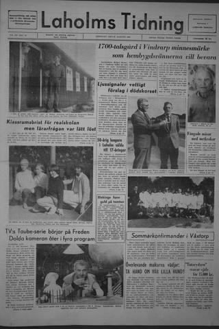Förstasidan, Lördag 27 augusti 1966