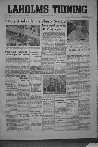 Förstasidan, Lördag 4 juni 1949