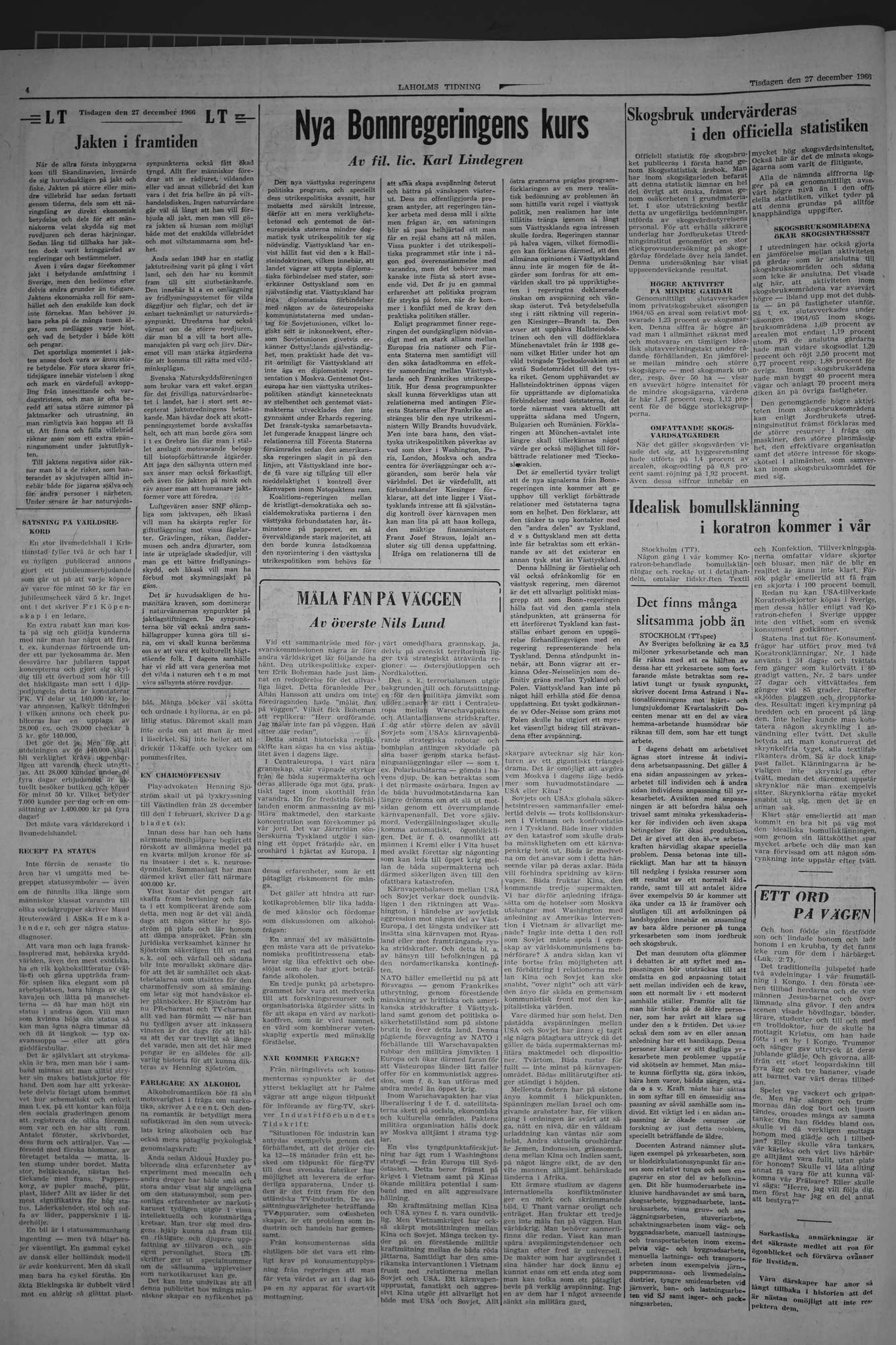 Laholms Tidning Tisdag 27 december 1966, sida 4