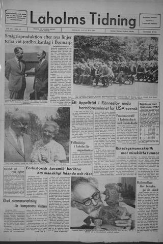 Förstasidan, Onsdag 27 juli 1966