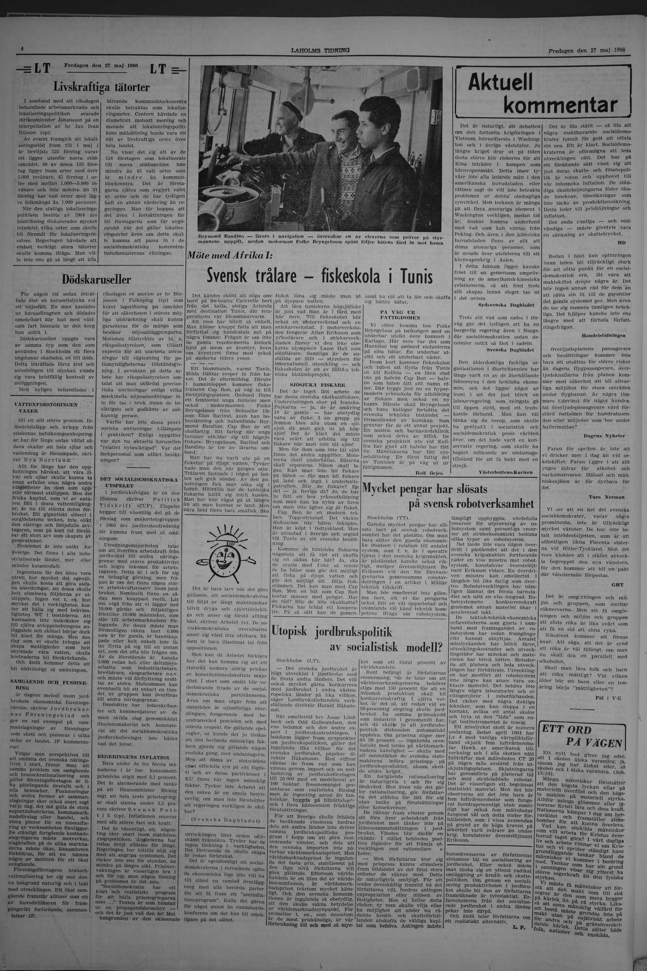 Laholms Tidning Fredag 27 maj 1966, sida 4