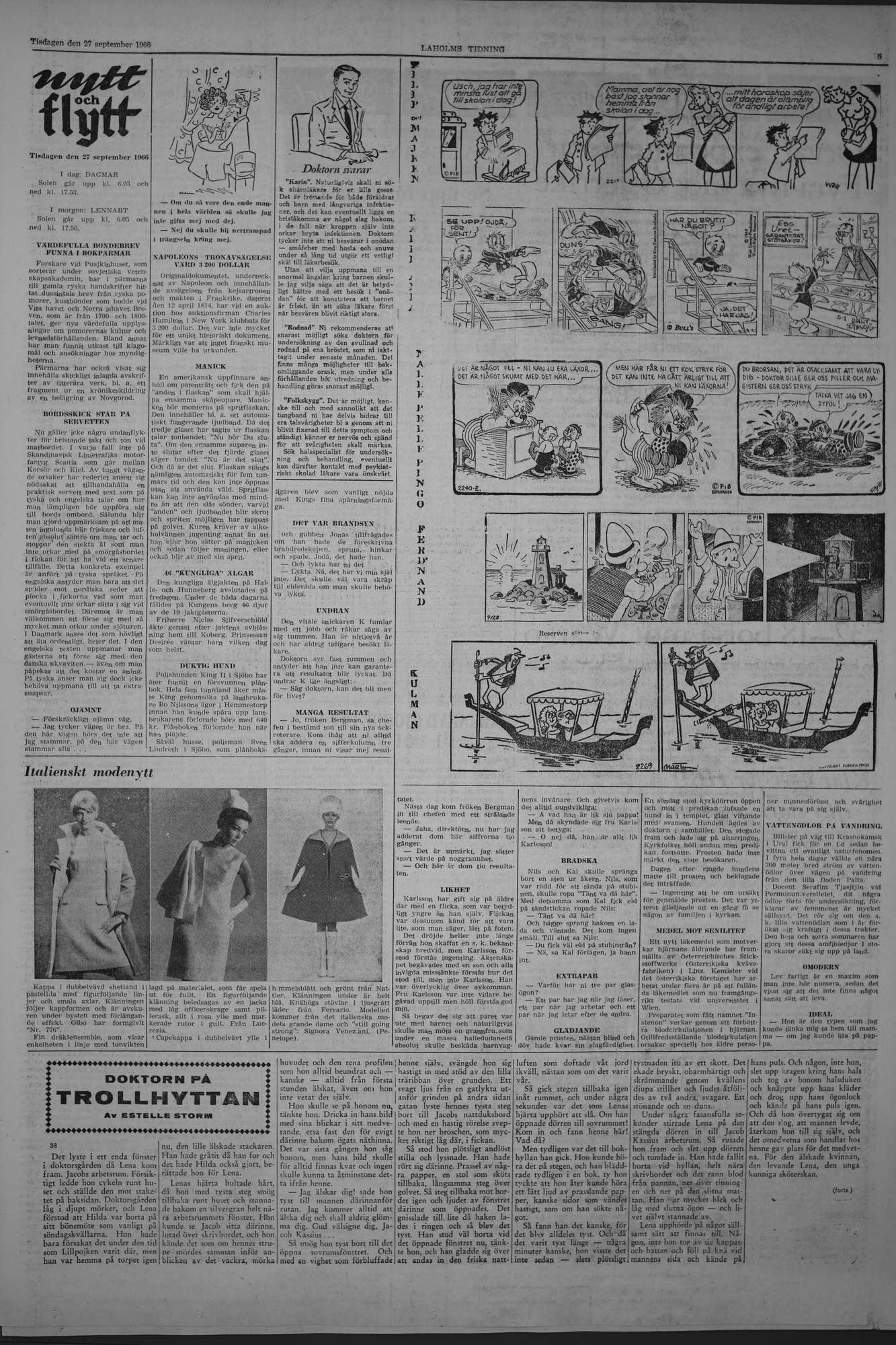 Laholms Tidning Tisdag 27 september 1966, sida 5