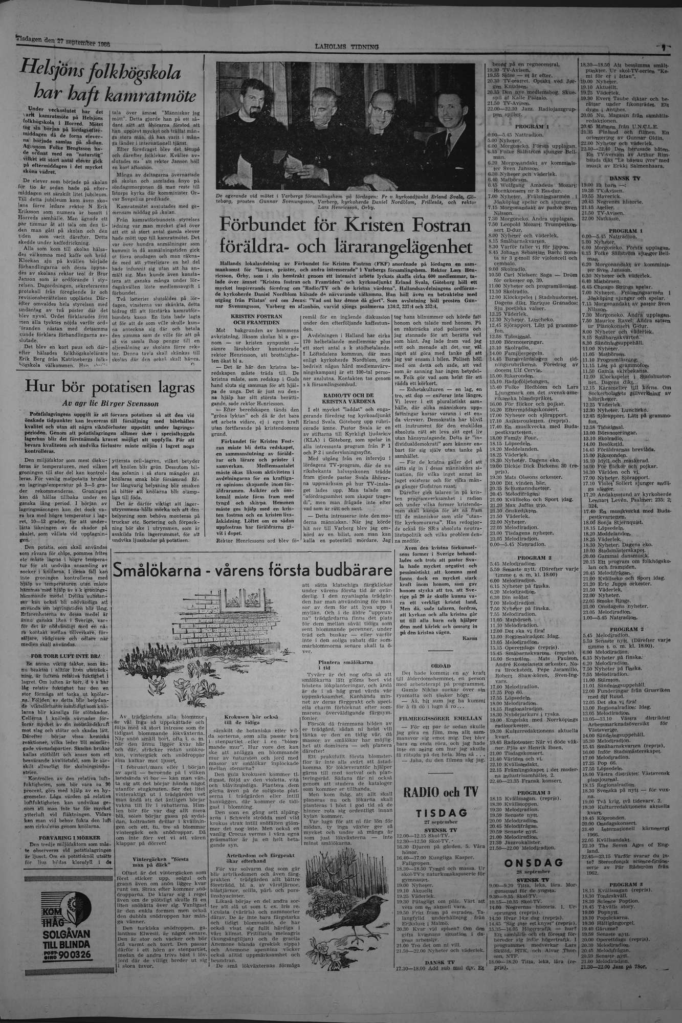 Laholms Tidning Tisdag 27 september 1966, sida 7