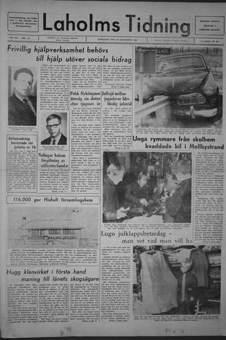 Förstasidan, Onsdag 28 december 1966