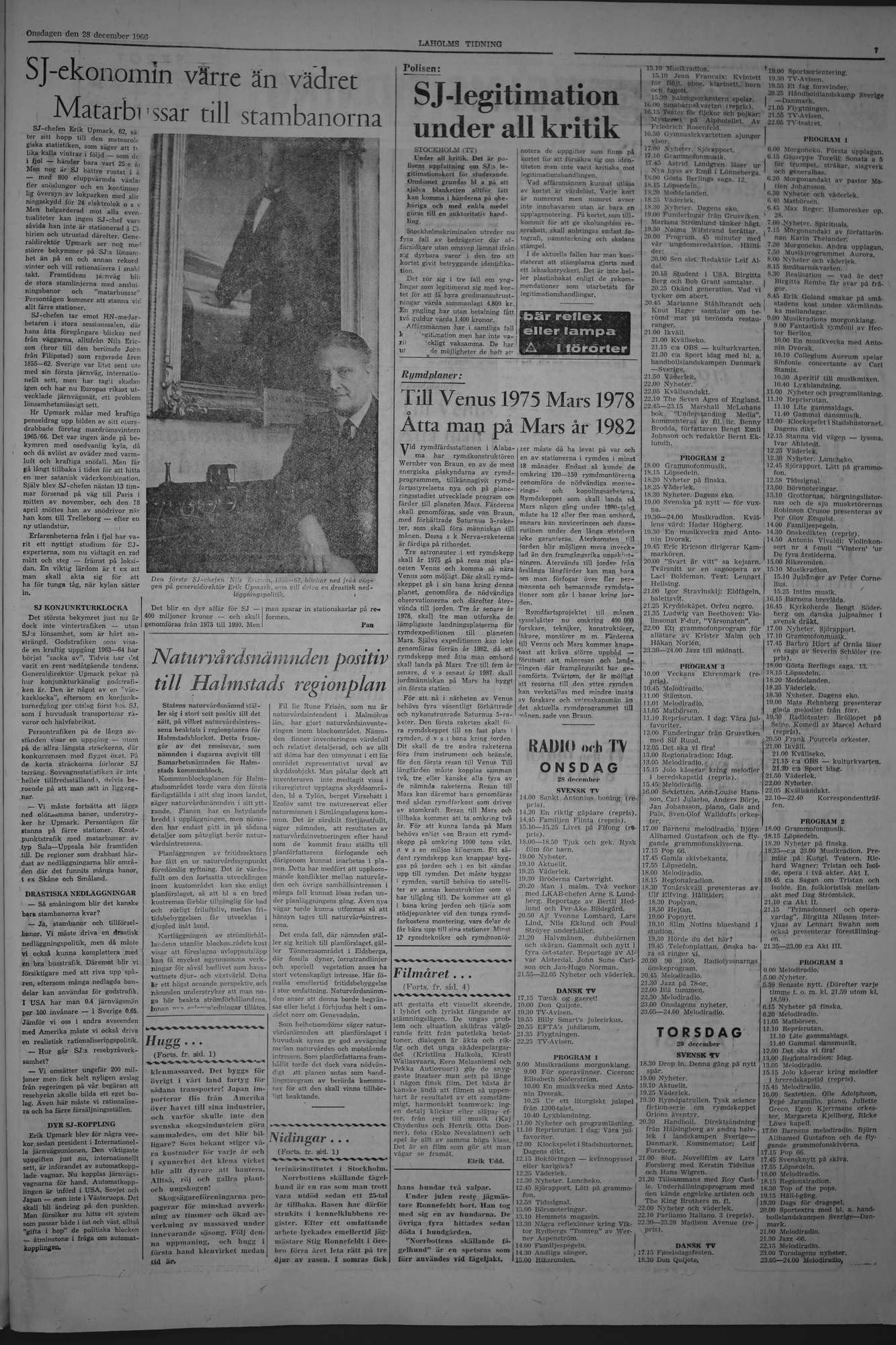 Laholms Tidning Onsdag 28 december 1966, sida 7