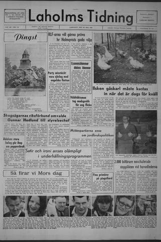 Förstasidan, Lördag 28 maj 1966