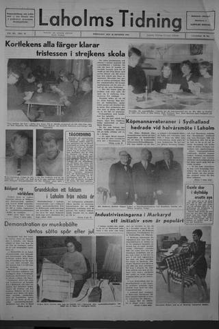 Förstasidan, Fredag 28 oktober 1966