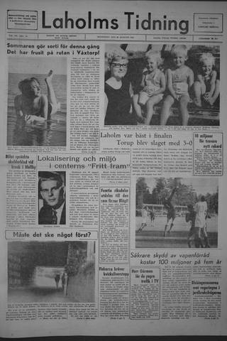 Förstasidan, Måndag 29 augusti 1966