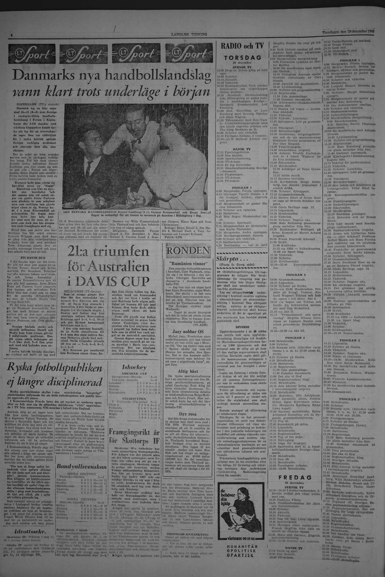 Laholms Tidning Torsdag 29 december 1966, sida 6