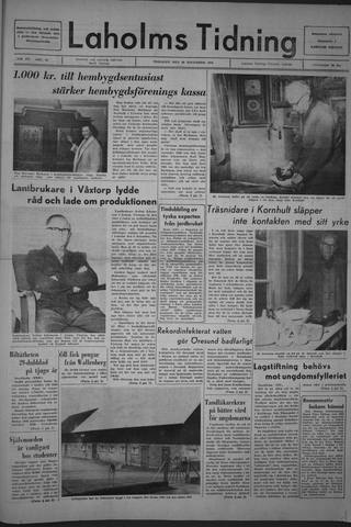Förstasidan, Tisdag 29 november 1966