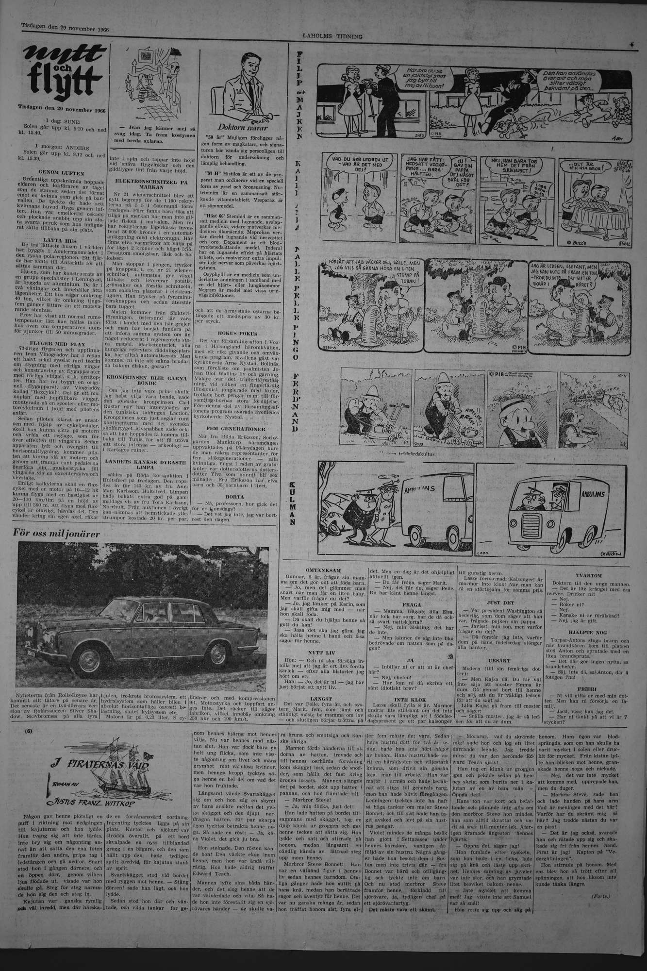 Laholms Tidning Tisdag 29 november 1966, sida 5