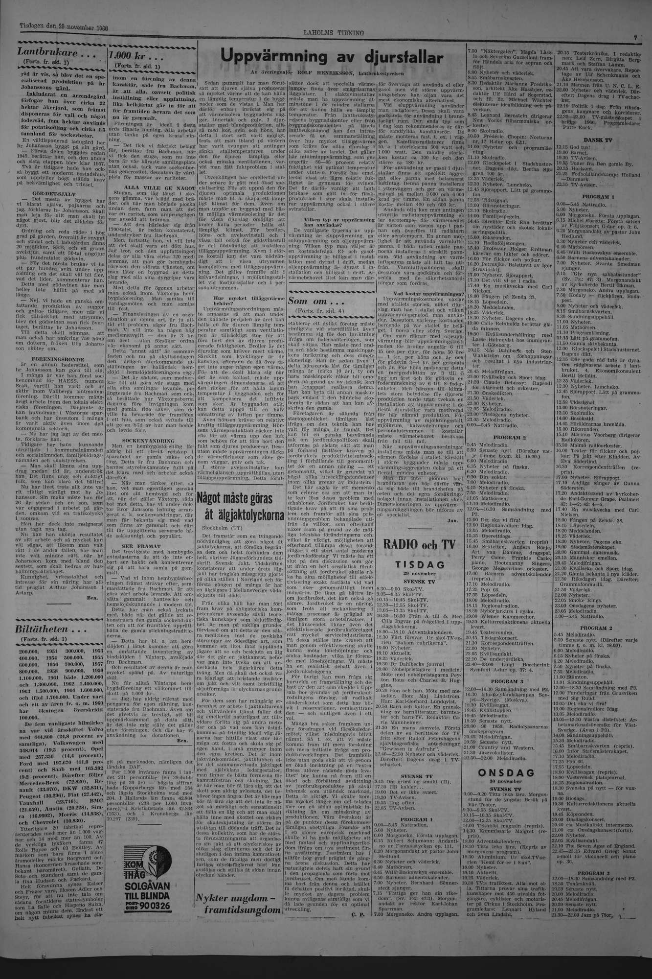 Laholms Tidning Tisdag 29 november 1966, sida 7