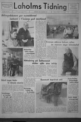 Förstasidan, Lördag 29 oktober 1966