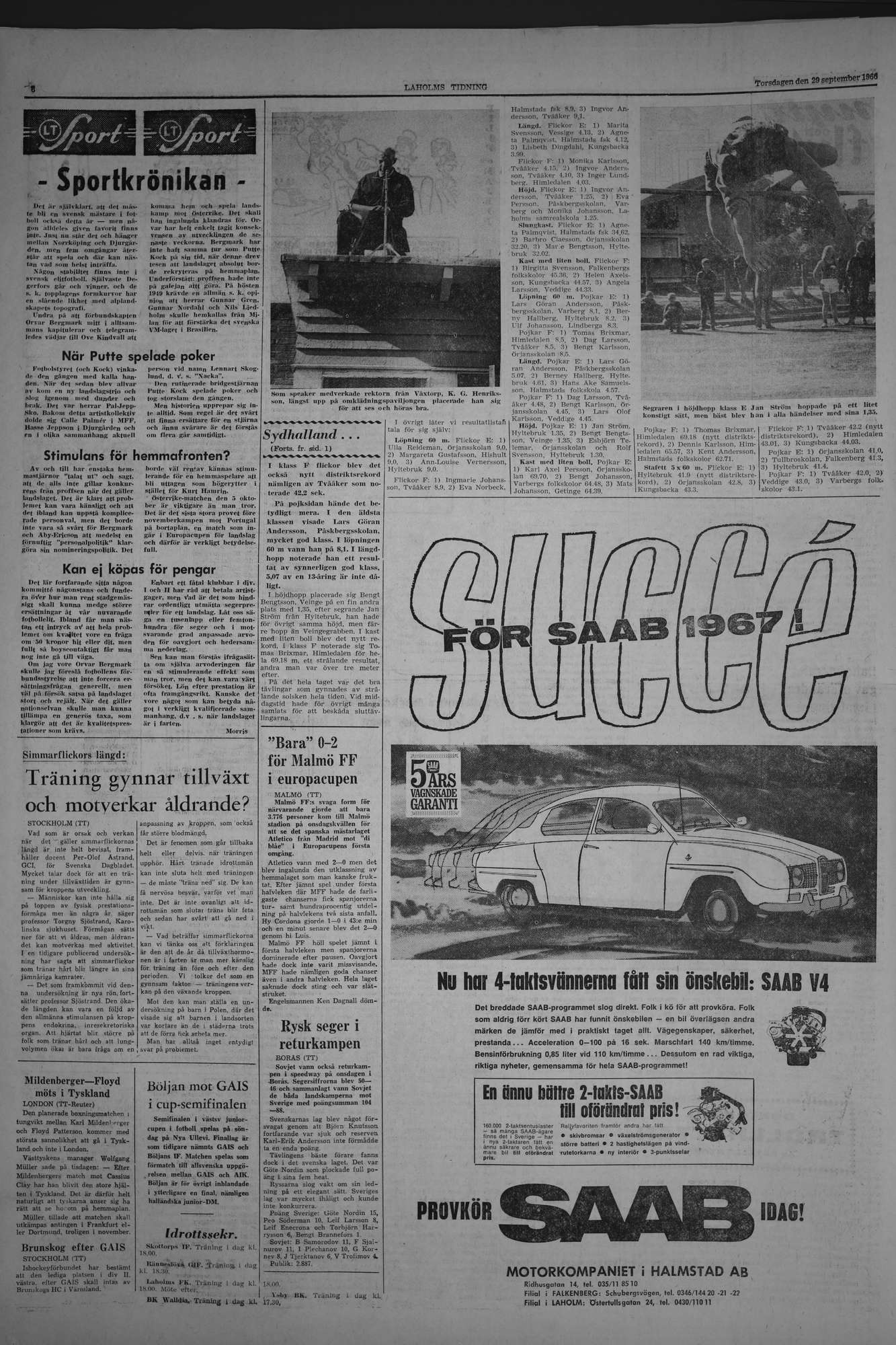 Laholms Tidning Torsdag 29 september 1966, sida 6