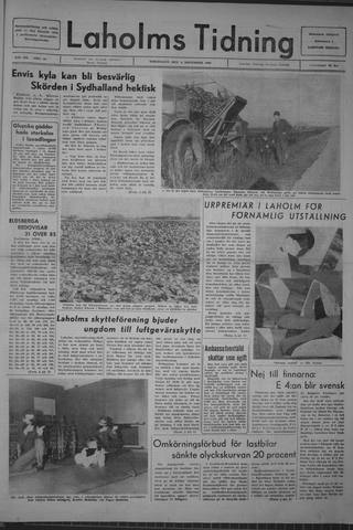 Förstasidan, Torsdag 3 november 1966