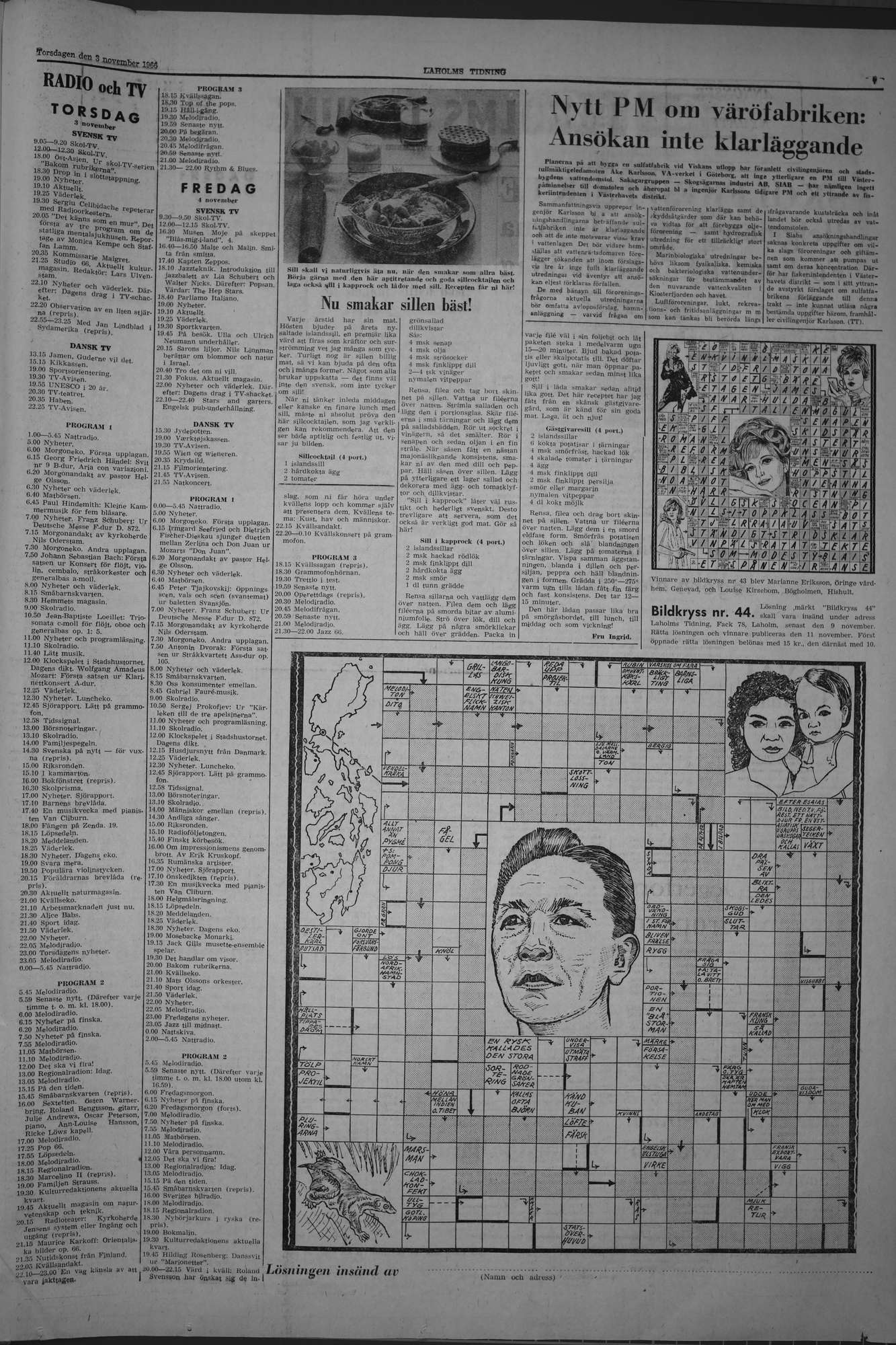 Laholms Tidning Torsdag 3 november 1966, sida 7