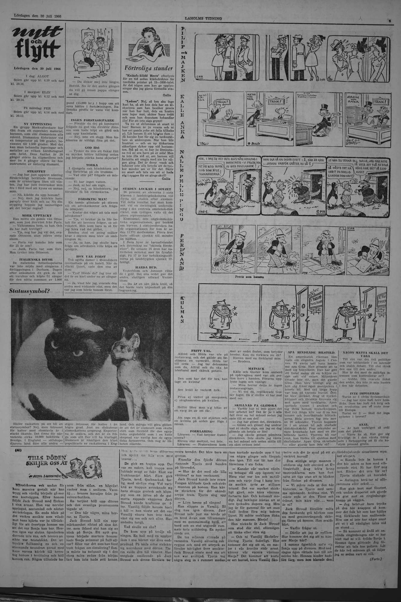 Laholms Tidning Lördag 30 juli 1966, sida 5