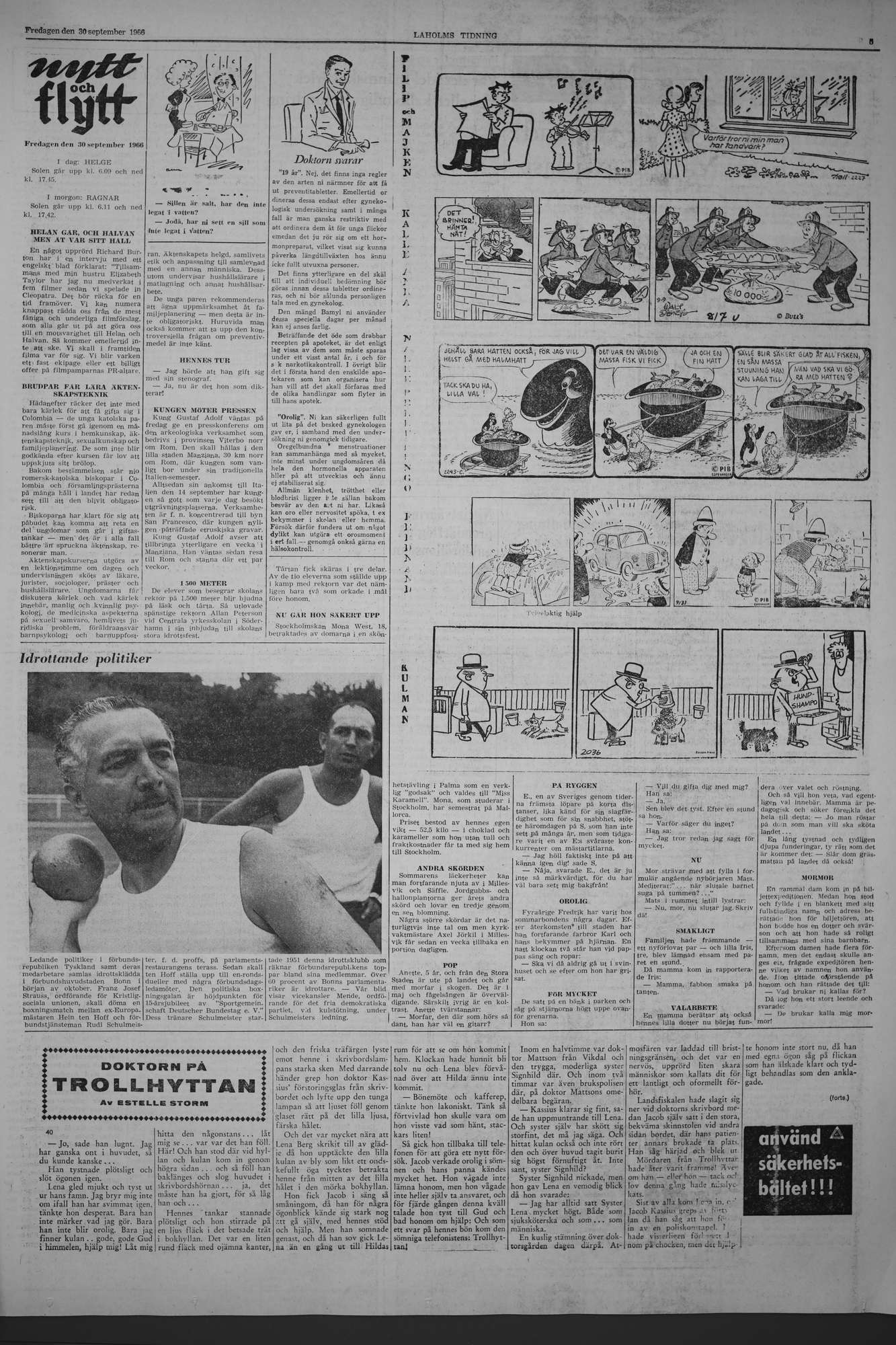 Laholms Tidning Fredag 30 september 1966, sida 5
