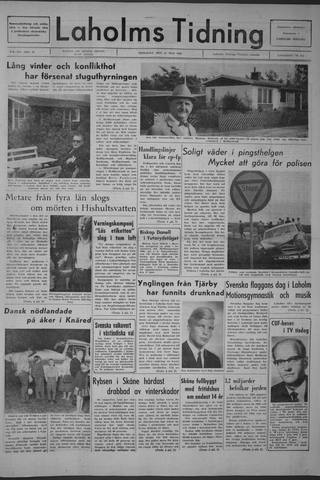 Förstasidan, Tisdag 31 maj 1966