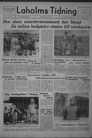 Förstasidan, Måndag 4 juli 1966