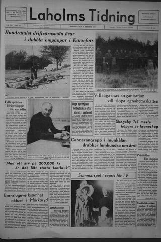 Förstasidan, Tisdag 4 oktober 1966